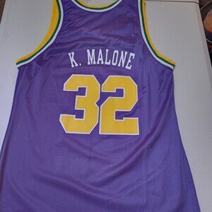 Champion Karl Malone Utah Jazz NBA Basketball Jersey Adult Medium 40